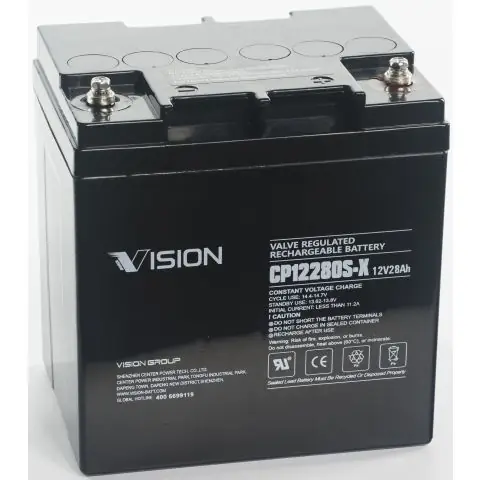 Snabb leverans Vision CP12280 Batteri